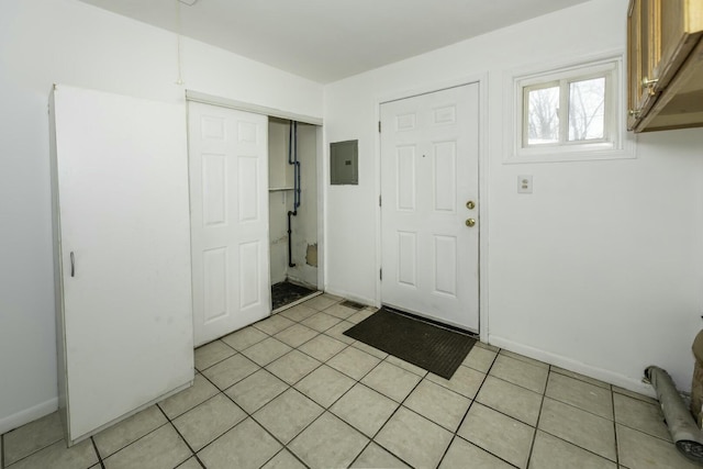 foyer entrance with electric panel