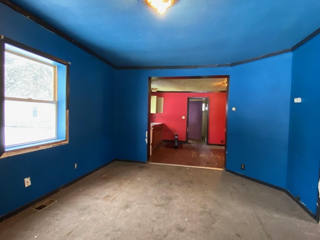 view of carpeted empty room