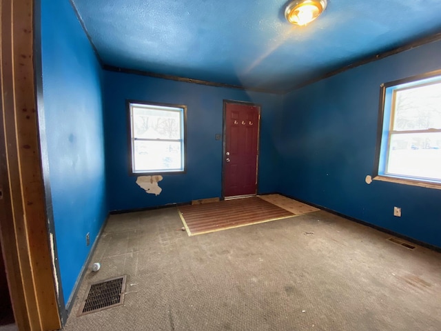 empty room with carpet and plenty of natural light