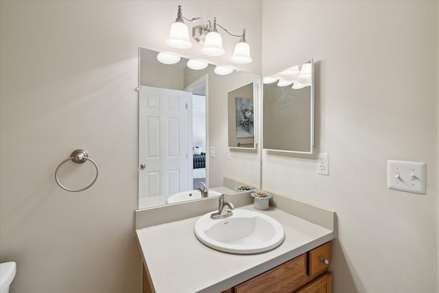 bathroom with vanity