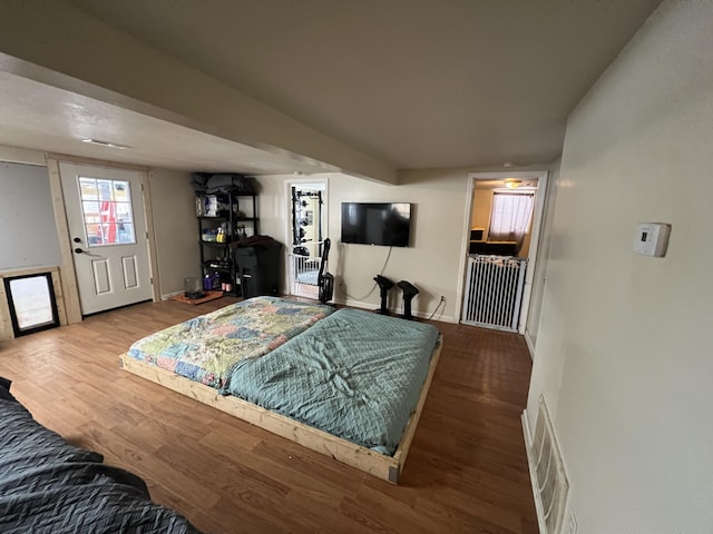 interior space featuring hardwood / wood-style floors