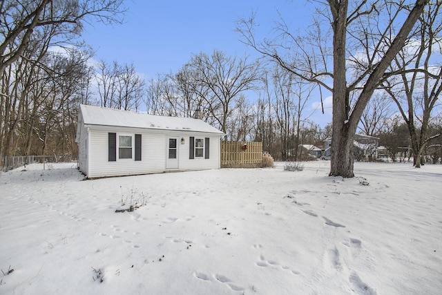 view of front of home