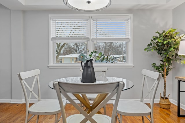 dining room featuring light wood-type flooring