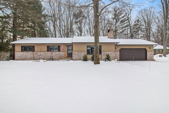 ranch-style house with a garage