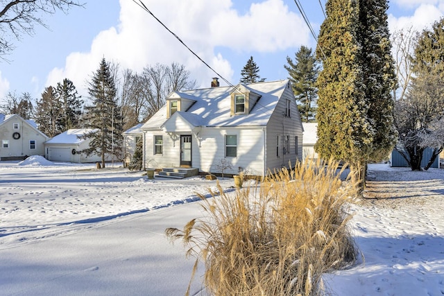 view of cape cod-style house