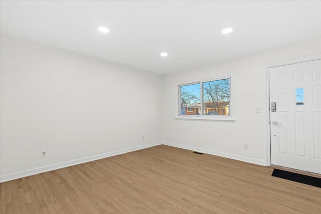 entryway featuring light hardwood / wood-style floors