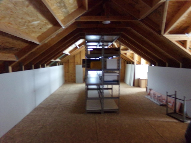 view of attic