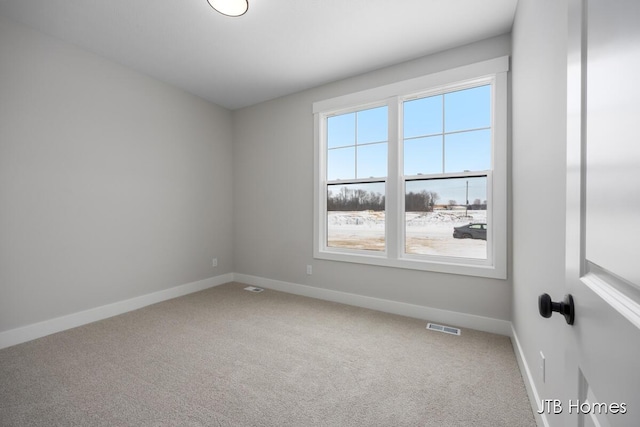 view of carpeted empty room