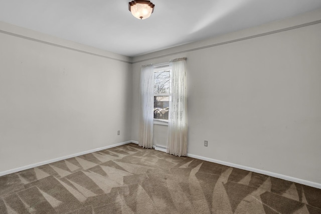 spare room with carpet floors