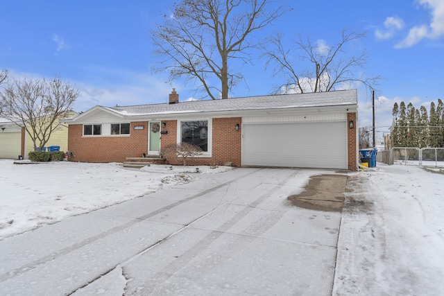 ranch-style house with a garage