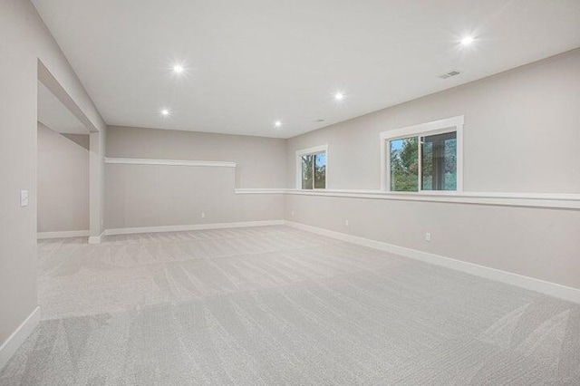 view of carpeted empty room