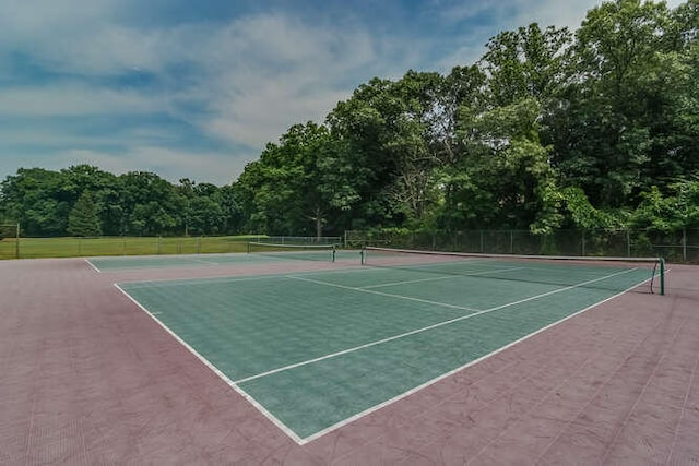 view of tennis court