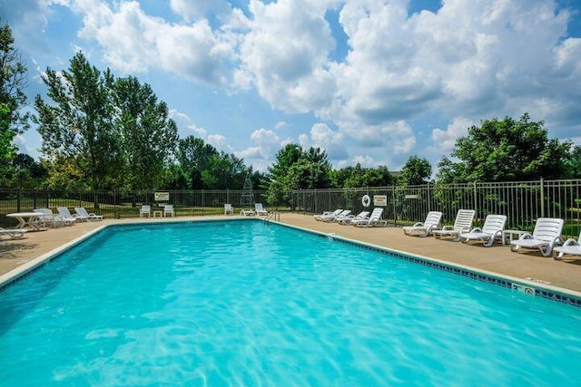 view of pool with a patio