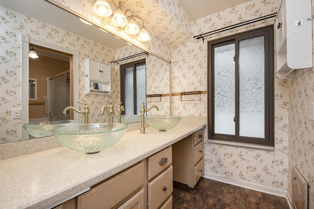 bathroom featuring vanity