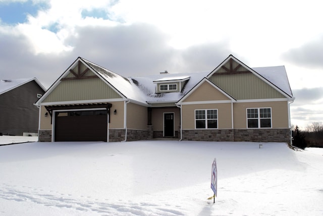 view of craftsman inspired home