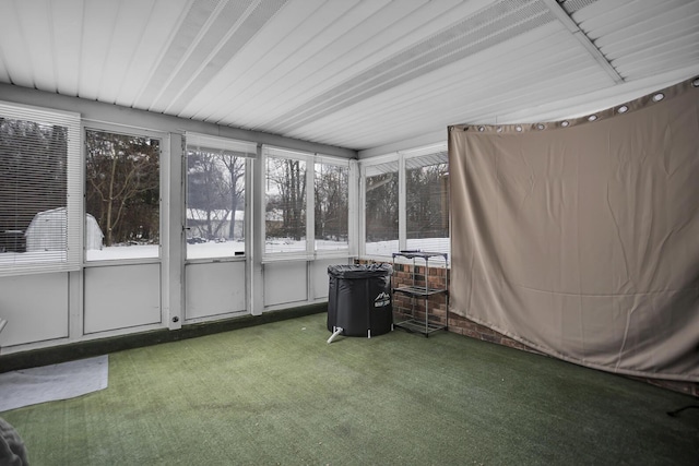 view of sunroom