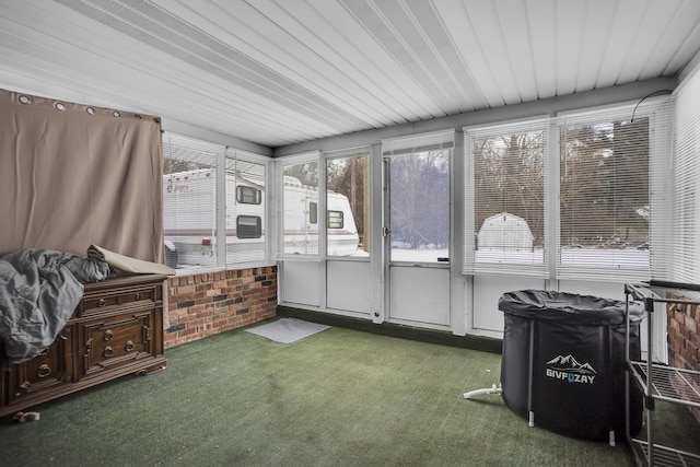 view of sunroom / solarium