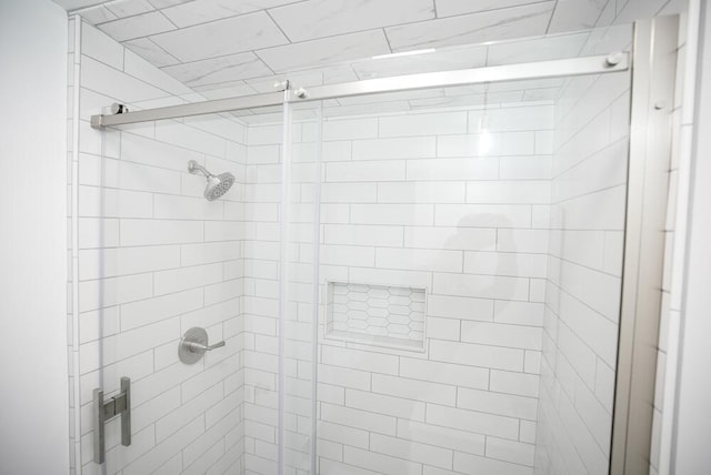 bathroom with walk in shower