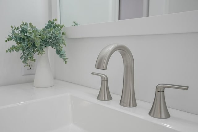 interior details featuring sink