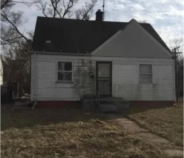 view of rear view of property