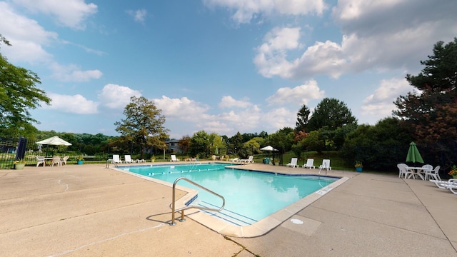 view of pool with a patio area