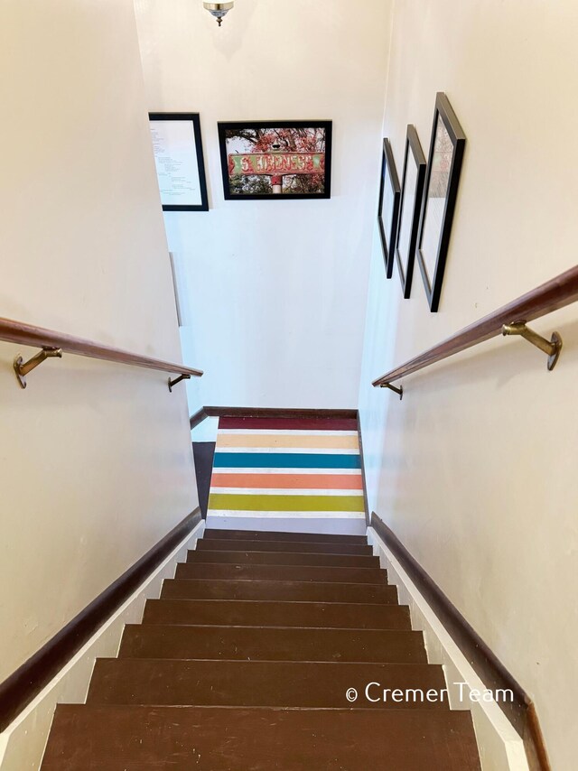 view of stairs