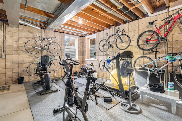 view of workout room