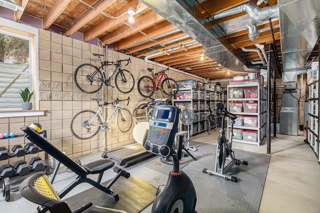 view of exercise room