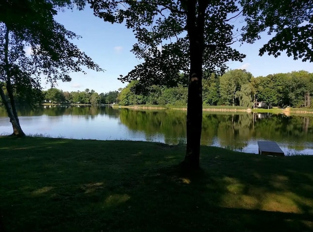 view of water feature