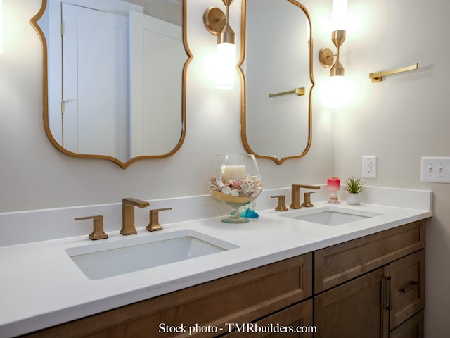 bathroom with vanity