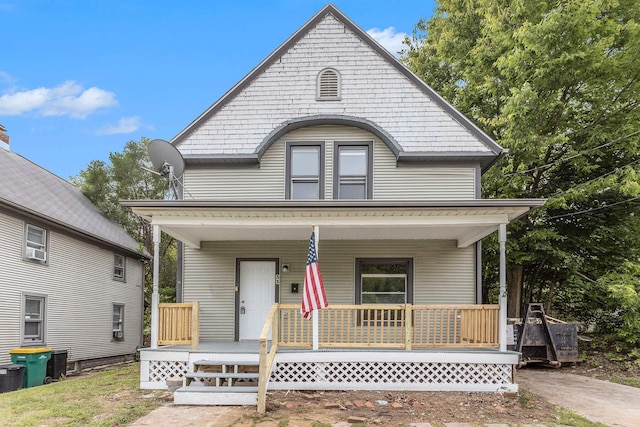 view of front of home with a porch