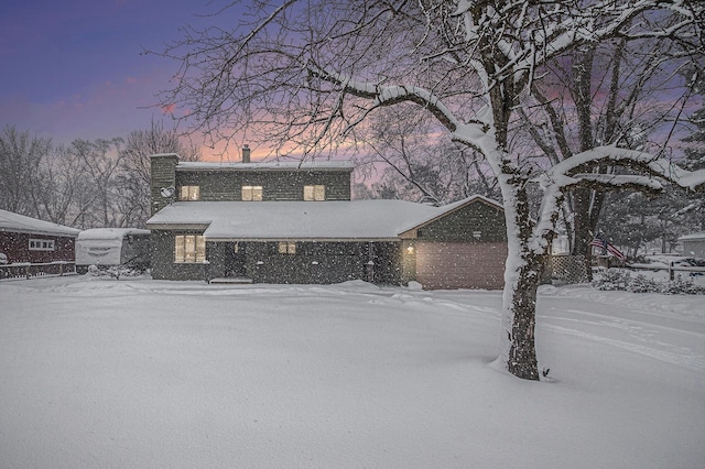 view of front of home