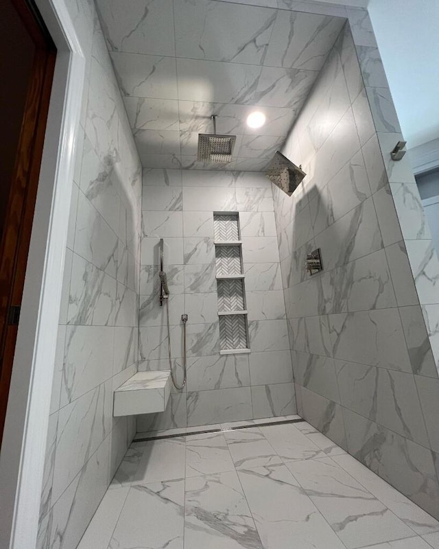 bathroom with walk in shower