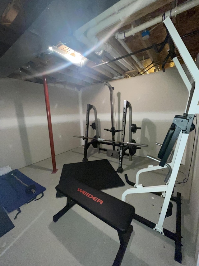 view of workout room