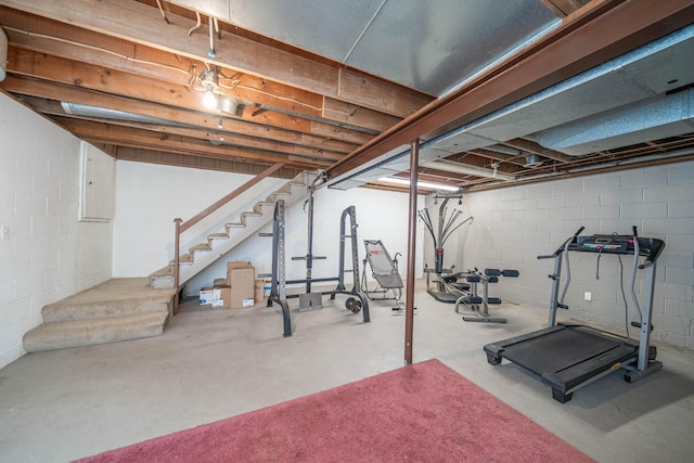 view of workout room