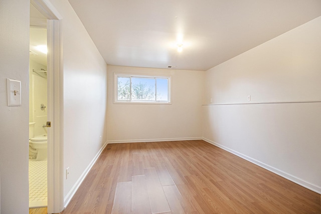 empty room featuring light wood-type flooring