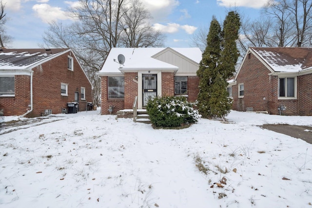 view of bungalow-style home