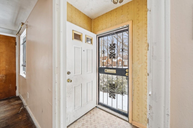 foyer with a wealth of natural light