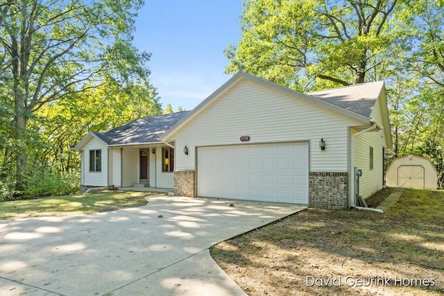 ranch-style house with a garage