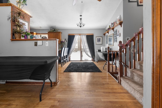 entrance foyer with light hardwood / wood-style flooring