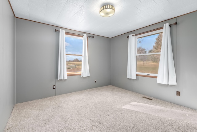 unfurnished room featuring carpet flooring