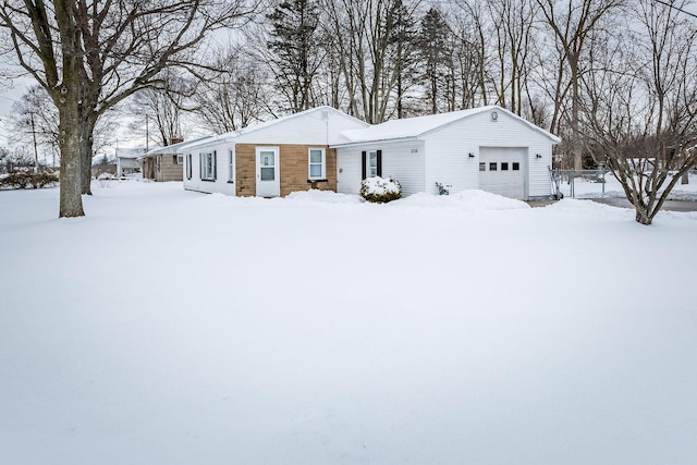 view of front of house featuring a garage