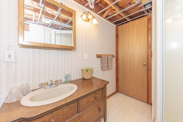 bathroom featuring vanity