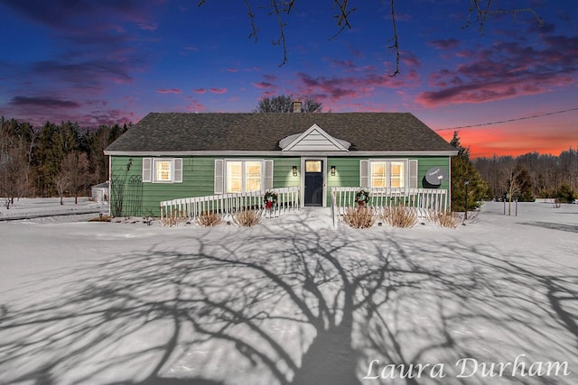 view of ranch-style home