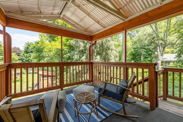 view of wooden terrace