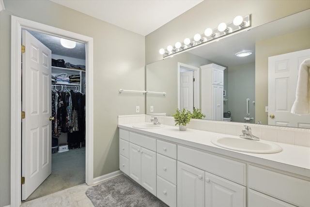 bathroom featuring vanity