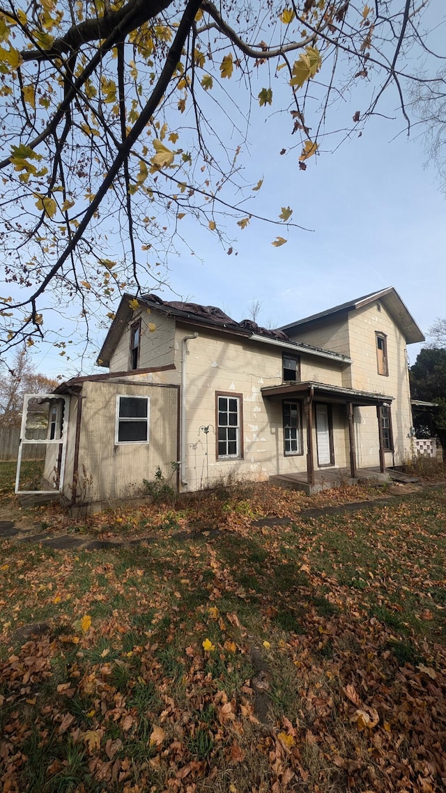 view of back of property