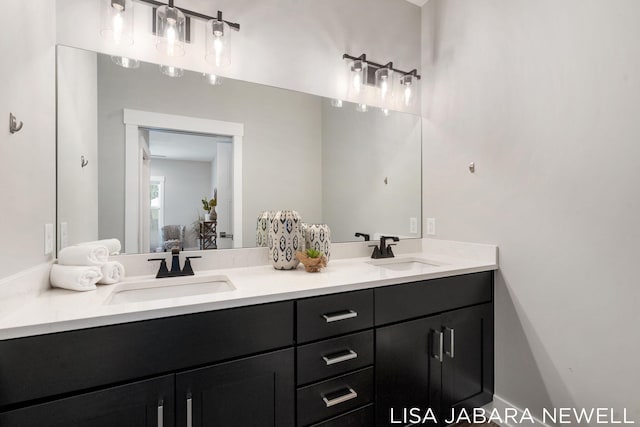 bathroom featuring vanity