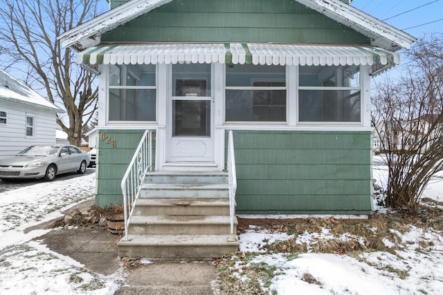 view of bungalow-style home