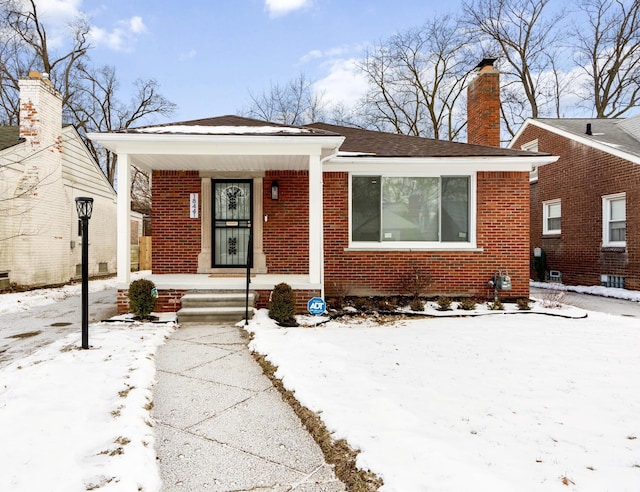 view of bungalow-style home